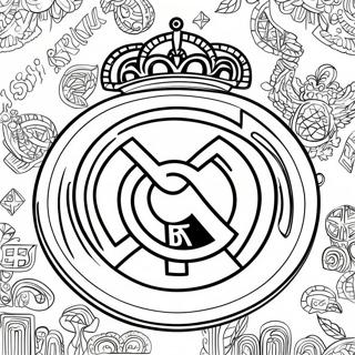 Real Madrid Logo Szinezolap 90814-30738