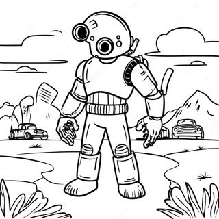 Fallout Sivatagi Jelenet Szinezo 91099-31039