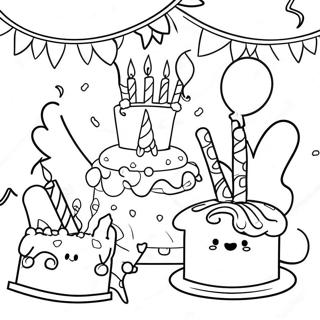 Bajos Boldog Szuletesnapi Parti Jelenet Szinezolap 91993 31734