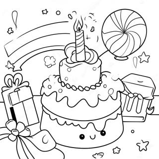 Bajos Boldog Szuletesnapi Parti Jelenet Szinezolap 91993 31735