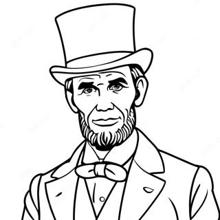 Abraham Lincoln Cilinderrel Szinezolap 92042-31768