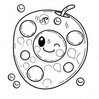 Aranyos Novenyi Sejt Mosolygo Organellumokkal Szinezooldal 92197 31894