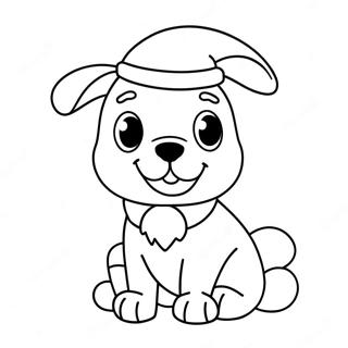 Bluey Mikulas Sapkaban Szinezolap 92272 31947