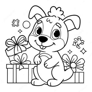 Bluey Karacsonyi Ajandekokkal Szinezolap 92274-31955