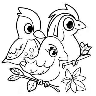 Szines Tropusi Madarak Szinezolap 92325 31989