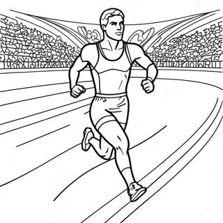 Olimpiai Sportolo Futo Szinezolap 92788-32347