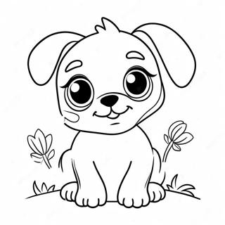 Aranyos Kiskutya Nagy Szemekkel Szinezolap 92866 32413