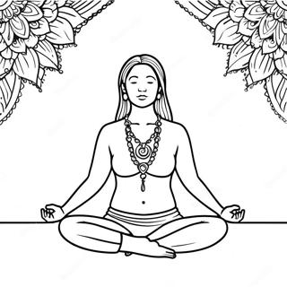 Joga Poz Meditacio Szinezolap 93098-32598