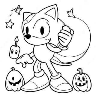 Sonic Halloween Színezők