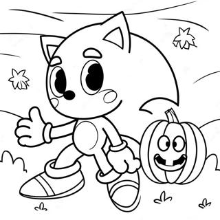 Sonic Halloween Szinezooldal 93533-32924