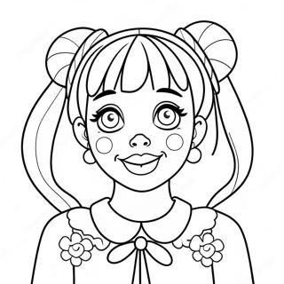 Melanie Martinez Jatekos Arckifejezessel Szinezolap 93819 33158