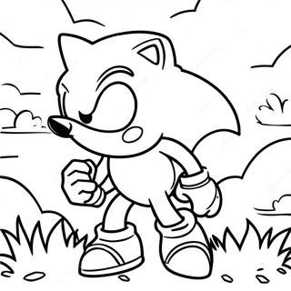 Ezust Sonic Egy Szines Tajban Szinezolap 93949 33258