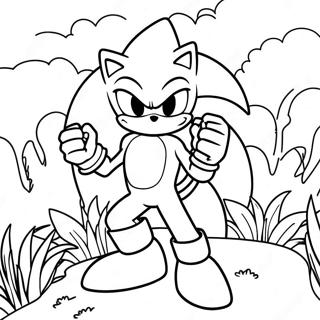 Ezust Sonic Egy Szines Tajban Szinezolap 93949 33259