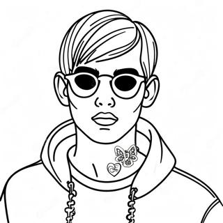 Lil Peep Meno Napszemuvegben Szinezolap 94410-33683