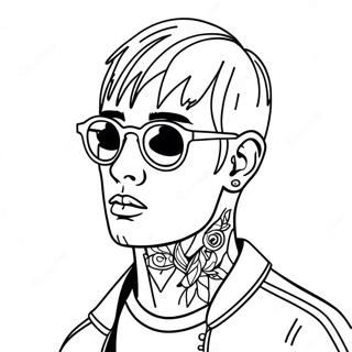 Lil Peep Meno Napszemuvegben Szinezolap 94410-33684