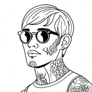 Lil Peep Meno Napszemuvegben Szinezolap 94410-33822