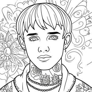 Lil Peep Szines Hajjal Szinezolap 94412-33689