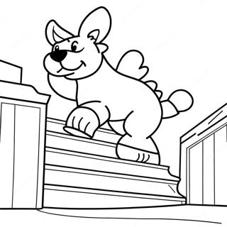 Rocky Felfele Fut A Lepcsokon Szinezolap 94437-33845