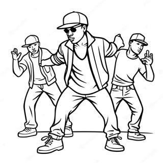 Hip Hop Gangster Tancol Szinezolap 94488 33866