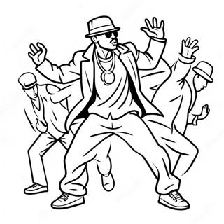 Hip Hop Gangster Tancol Szinezolap 94488 33868