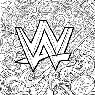 Szines Wwe Logo Szinezolap 94540-33766