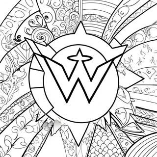 Szines Wwe Logo Szinezolap 94540-33768