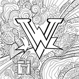 Szines Wwe Logo Szinezolap 94540-33908