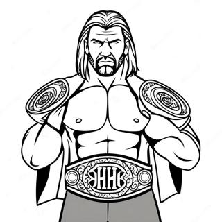 Epikus Triple H Aki Ket Ovet Tart A Kezeben Szinezolap 94541-33770