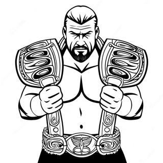 Epikus Triple H Aki Ket Ovet Tart A Kezeben Szinezolap 94541-33911