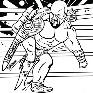 Akciodus Triple H A Ringben Szinezolap 94542-33776