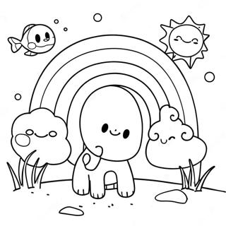 Jatekos Piros Szivarvany Baratok Szinezolap 94618 33971