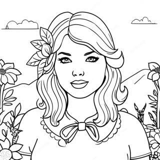 Kedves Taylor Swift Folklore Album Szinezolap 94669-34009