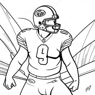 San Francisco 49ers Futball Jatekos Szinezolap 94694 34028