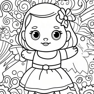 Baba Elo Szines Ruhaban Szinezolap 95082 34329