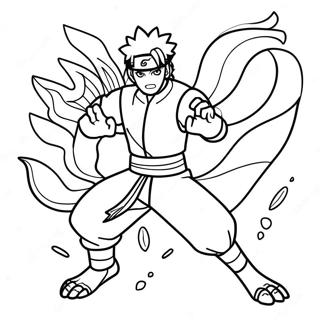 Naruto Kilenc Farku Formaban Szinezolap 95639-34800