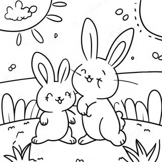 Vidam Napfenyes Nyuszik A Napsutesben Szinezolap 96028 35112