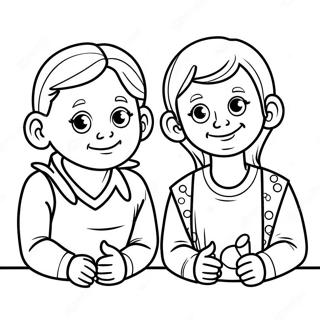 Tiszteletremelto Gyerekek Figyelnek Szinezolap 96365 35366