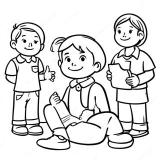 Tiszteletremelto Gyerekek Figyelnek Szinezolap 96365 35367