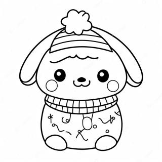 Pompompurin Unnepi Puloverben Szinezolap 96571-35529