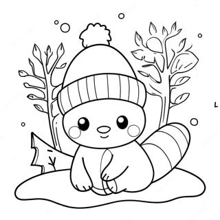 Aranyos Teli Allatok Januari Szinezolap 96620-35559