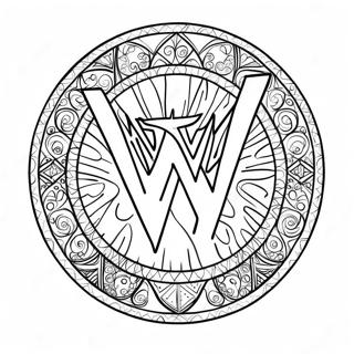 Wwe Logo Pontozo Szinezolap 96724-35643