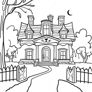Furcsa Disney Haunted Mansion Szinezolap 96854 35749