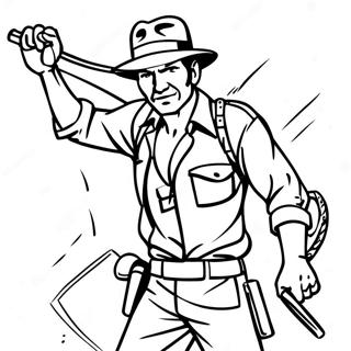 Indiana Jones Ostorral Szinezolap 97390 36328