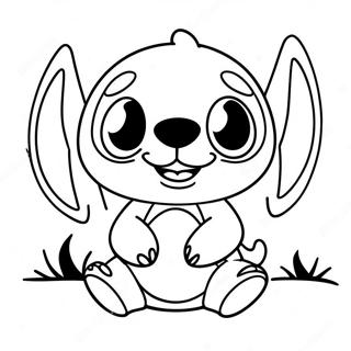 Aranyos Stitch Szellemekkel Szinezolap 97444-36374