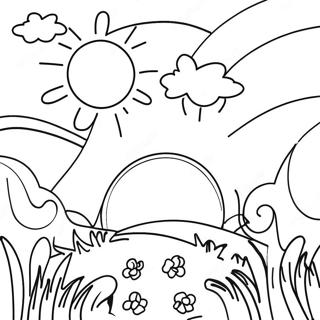 Napfenyes Kek Eg Szinezolap 97621-36594