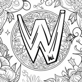 Meresz Wwe Logo Szinezolap 97700-36657