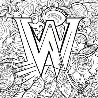 Meresz Wwe Logo Szinezolap 97700-36658