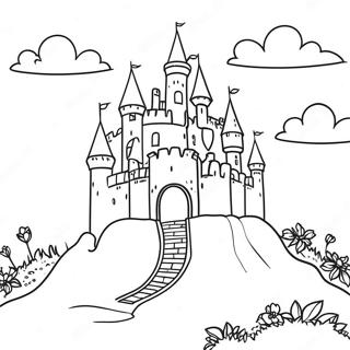 Varazslatos Kastely A Dombon Szinezolap 97753-36701