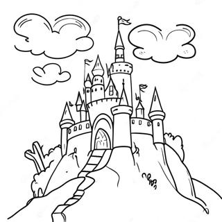 Varazslatos Kastely A Dombon Szinezolap 97753-36745