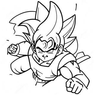 Szuper Saiyan Goku Repul Szinezolap 97883 36850